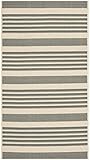 Safavieh Courtyard Collection CY6062-236 Grey and Bone Indoor/ Outdoor Area Rug (2'7" x 5')