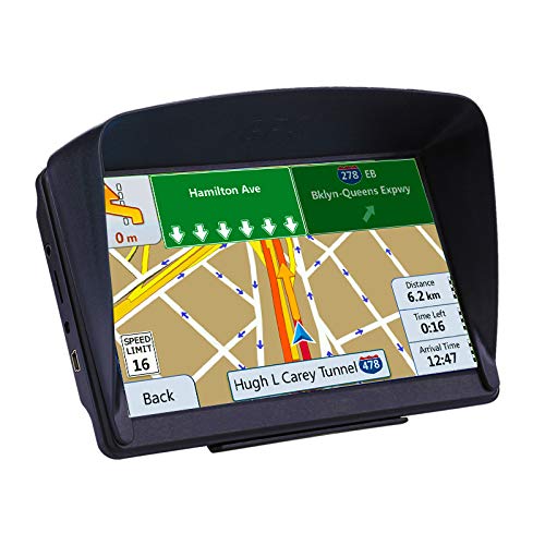 GPS Navigation car,[2019 Upgraded Version] 7 inch HD Capacitive Touch Screen GPS Navigation System with 8G Memory, Attach Sunshade,Free Lifetime Maps - Thumbnail 2