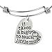 Luvalti Bangle Bracelet It Takes a Big Heart to Teach Little Minds - Birthday Christmas Appreciation Thank You School Gift For Teachers & Parents
