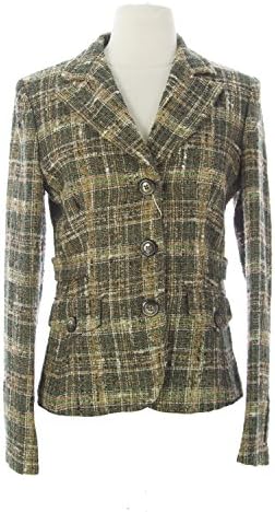 Marella Women's Miki Tweed Linen Blazer IT 42 Multi