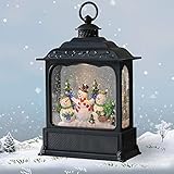 GenSwin Snowman Musical Lighted Water Lantern