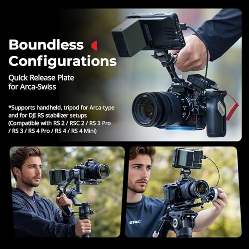 SMALLRIG Protective Cage Kit for Panasonic S1R II/S1 II/S1 IIE, with Top Handle and Cable Clip, QR Plate for Arca-Swiss and Cold Shoe - 5503