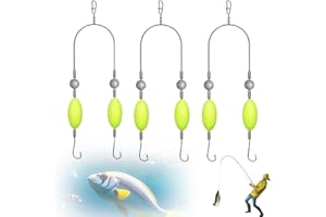 MEDECH Double-Hook Reverse Bottom Rig,2025 Swimming Bait for Freshwater Saltwater,Fishing Lures for Beginners Amateurs and Professionals Outdoor