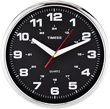 Lanmei 12H Cospla Style Super Mute Metallic Wall Clock