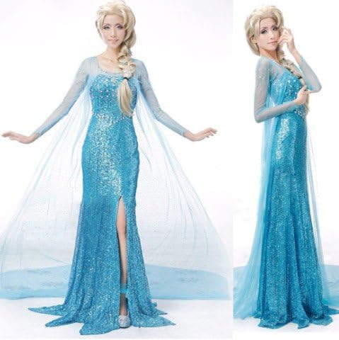 Amazon Co Jp ハロウィン アナと雪の女王 アナ雪 エルサ ディズニー プリンセス ドレス ワンピース エレガント セクシー 大人用 コスチューム 衣装 仮装 コスプレ イベント パーティ レディース おしゃれ かわいい キュート Feｌicita p Xlサイズ 服