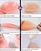 Wingslove Reusable Strapless Self Adhesive Silicone Invisible Push-up Bra(Nature, D Cup-Thin Thickness)