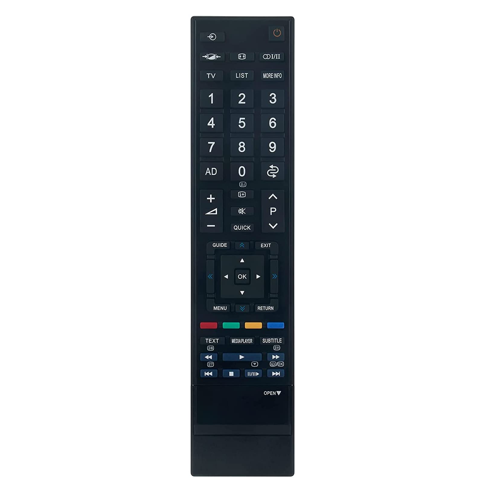 VINABTY CT-90345 Replacement Remote Control Fit for Toshiba TV 32XV743 40SL733G 32A3030DB 40RV753 32SL733G 46SL733G 40WL753 40VL733G 46VL748 40SL733 32SL733 40WL743 47V635D 32SL753B 40WL753G 46WL753