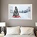 Highpot 3D Fake Windows Wall Stickers Removable Faux Windows Wall Decal Christmas Wall Sticker (B)
