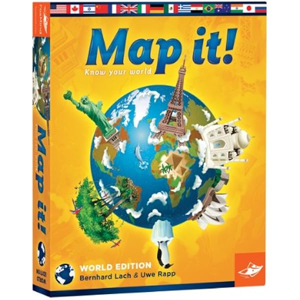 Amazon Com Foxmind Games Map It World Toys Games