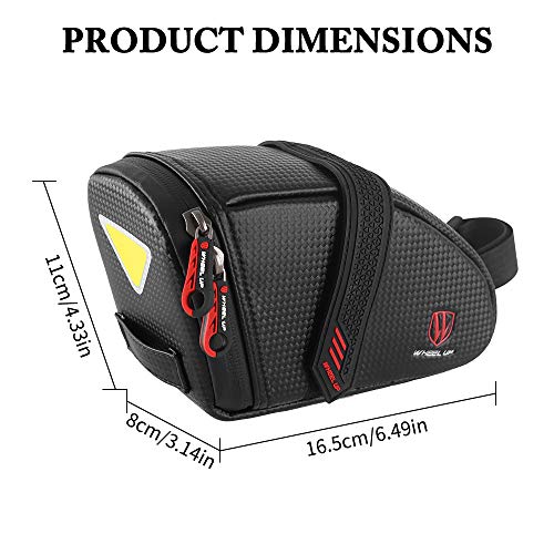 image for CS Force Bike Seat Bag, Bicycle Saddle Bag Under Seat Waterproof Wedge