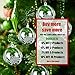 CORKAS Clear Christmas Ornaments, 16pcs Christmas Ball Ornaments with a roll Ribbons, DIY Fillable Ornaments Craft for Christmas, Halloween, Holiday, Birthday, Wedding, Party Home Decor (8cm-Old)