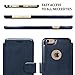 LUPA Legacy Compatible with iPhone 6S Plus Wallet case, for iPhone 6 Plus Wallet Case, Durable and Slim, Lightweight with Classic Design & Ultra-Strong Magnetic Closure, Faux Leather, Navy Blue