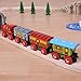 Bigjigs Rail Passenger Train - Other Major Wooden Rail Brands are Compatible Multicoloured
