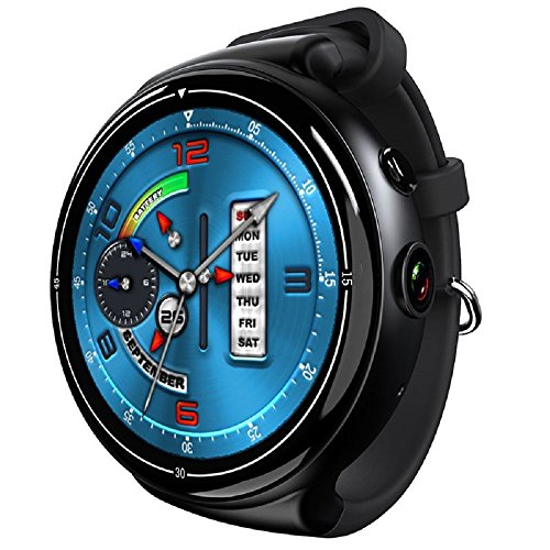 i4 AIR Android OS Monitor Smart Watch Phone, Heart Rate, 2G+16G Camera  WIFI GPS Smart Wristwatch for Android IOS (black)