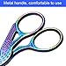 2 Pack Stork Scissors Embroidery Scissors Sewing Scissors Brow Shaping Scissors Small for Crafting, Art Work, Threading, Needlework, Stainless Steel, 3.6 Inch (Colorful)