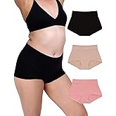 La Coochie Organic Cotton High Rise Boyshort Underwear, 3 Pack