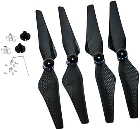2 Pairs Self Tightening Carbon Fiber Propeller set With Prop Guard Set For Phantom 4, Phantom 4 Pro and Phantom 4 Ultimate Series