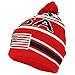 Armycrew New USA American Flag Embroidered Pom Pom Cuff Beanie Hat - RED Navy