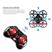 Quadcopter Drone, OCDAY Mini RC Helicopter Drone 5.8G 25mW PoKe FPV Indoor Mini UFO Quadcopter Drone Headless Mode Remote Control With Camera Black & Red