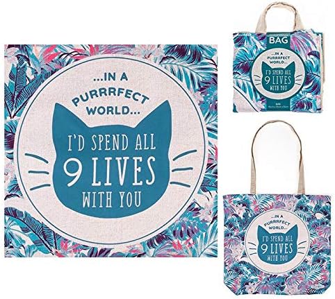 Doggy Style Eco Shopper - Shopping Bag/Shopper Bag/Reusable Shopping Bag/Tote Bag (I'd Spend All 9 Lives With You)