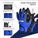 Goture Outdoor Sport 2 Cut Fingers Gloves Anti-Slip Skidproof for Fishing Hunting Riding Cycling (Blue)