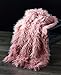 Orient Home Collection De Moocci Luxury Super Soft Mongolian Faux Fur Throw Blanket, 50 in 60 in, Cozy Warm Breathable, Best for Winter – Décor for Couch Bed, Pink