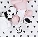 WADDLE Newborn Baby Panda Bear Animal Rattle Socks Black White 0-12M Gift Set