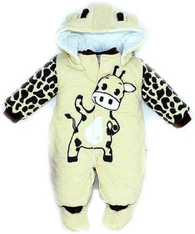 SOPO Giraffe Baby Boy Girl Winter Romper Christmas Newborn Winter Clothes 0-18m
