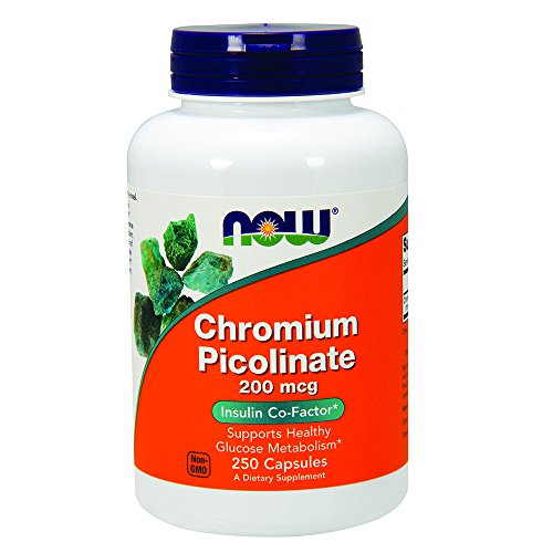 NOW Chromium Picolinate 200 mcg,250 Veg Capsules