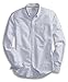 Goodthreads Men's Slim-Fit Long-Sleeve Striped Oxford Shirt, Blue/White, Large