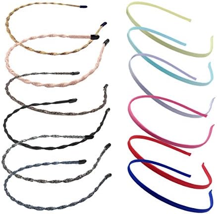 Headband Classic Cute Fashion Hoop Hairband Birthday Party Headwear Daily Dress for Girls Women Toddlers Kids Adults (Set A)