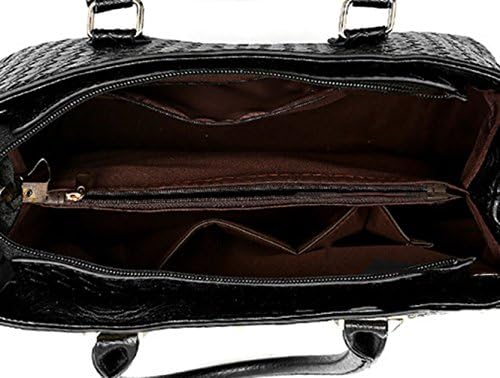 Alidear New Brand and Fashion Women Top Handle Satchel Handbags Tote Purse Black