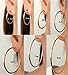 Honbay 7 Pairs Hoops Womens Earrings Set (Gold)