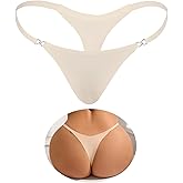 comeondear Sexy G-String Thongs for Women Plus Size Cheeky Seamless Panties Thongs No Show Low Rise Rhinestone G-String