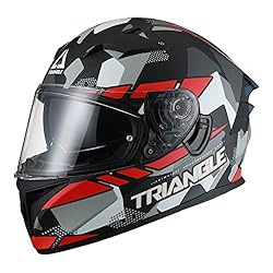 TRIANGLE Dual Visor Full Face Motorcycle Bike