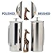 Espro Press P7, Stainless Steel French Press, Double Wall, Vacuum Insulated (6-8 cups, 32 ounce, Brushed) Bundle with Handcrafted Bamboo Paddle, Coffee Scoop