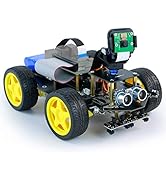 Yahboom Raspberry Pi Smart Robot Car AI Starter Kit with FPV Camera WiFi Video Python Program Lea...
