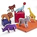 Cookie Cutters with Slip Cover Storage Tin, Support Ribbon Cutters in 3 Different Sizes - Perfect for Baking Enthusiasts. (Giraffe,Cartoon,Elephant)