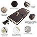 GRT Refillable Leather Journal Travelers Notebook- 8.5 x 4.5 Handmade a5 Genuine Leather Cover with 4 Inserts- Creative Accessories Over 30 pcs- Perfect Writing Gift for Men and Women- Standard Size