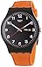 Swatch Faux Fox Black Dial Plastic Orange Silicone Quartz Men's Watch SUOB709