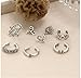 Eight Sets Bohemian Retro Sun Moon Earrings Women Jewerly