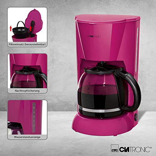 Clatronic KA 3473 Filterkaffeemaschine für 12-14 Tassen, Nachtropfsicherung, Warmhalteplatte, Abschaltautomatik… – Bild 3