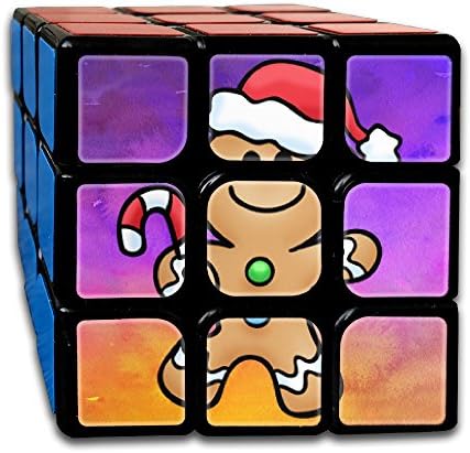 LjcuB Cute Gingerbread Cartoon 3x3x3 Speed Cube Toys Smooth Sticker Magic Cube Puzzles 55mm Anti-pop Best Brain Training Gift Idea For Kids Or Adults