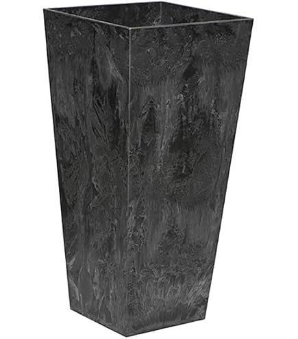 Amazon.com : Root & Vessel 35148, Black, Ella Square Planter, 14
