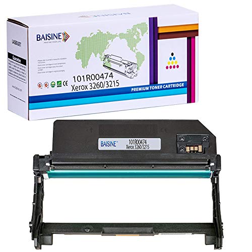 Compatible 3215 101R00474 Drum Cartridge Replacement for Xerox 101R00474 Phaser 3260 3260DNI 3260DI WorkCentre 3215 3225 3215NI 3225DNI Printer Ink-by BAISINE (Drum, 1 Pack)