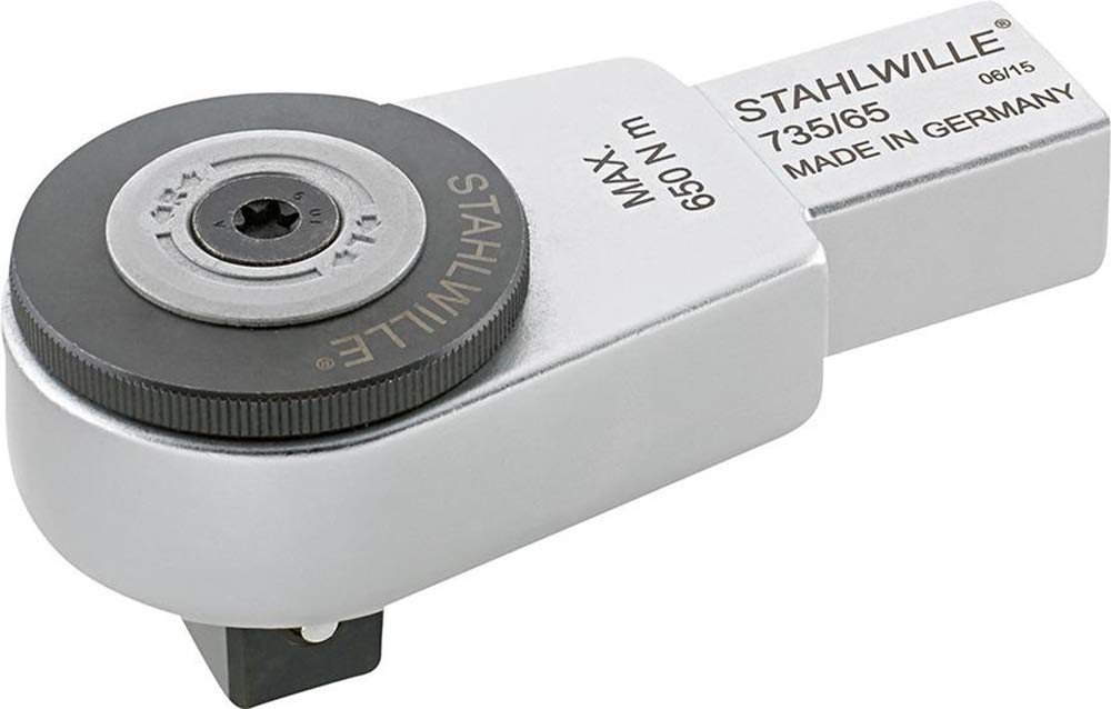 Stahlwille 58251065 735/65 Ratchet Insert Tool, Fine Tooth, Reversible, 3/4 Inch Outside Square