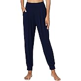 GYS Women Pajama Pants Bamboo Viscose High-Waist Soft Sleep Bottoms with Pockets