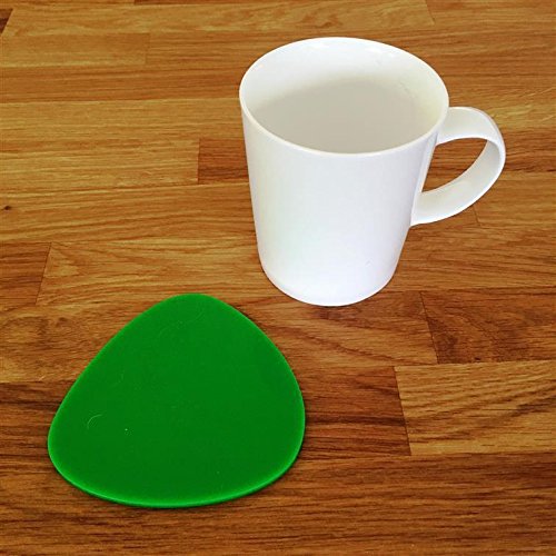 Super Cool Creations Coasters - Pebble Shaped - Bright Green - 8 Set