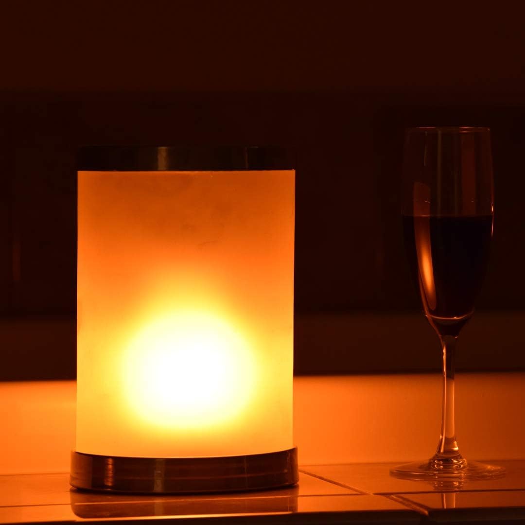 ABAMERICA LED Flame Table Lamp Flame Effect Table Light Gift Package