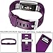 Wepro Bands Replacement Compatible with Fitbit Charge 2 for Women Men Small, 3 Pack Sports Watch Band Strap Wristband Compatible with Fitbit Charge2 HR Fitness Tracker, Black, Plum, Gray